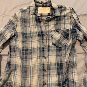 Faded Multi-Colored Button Up Shirt